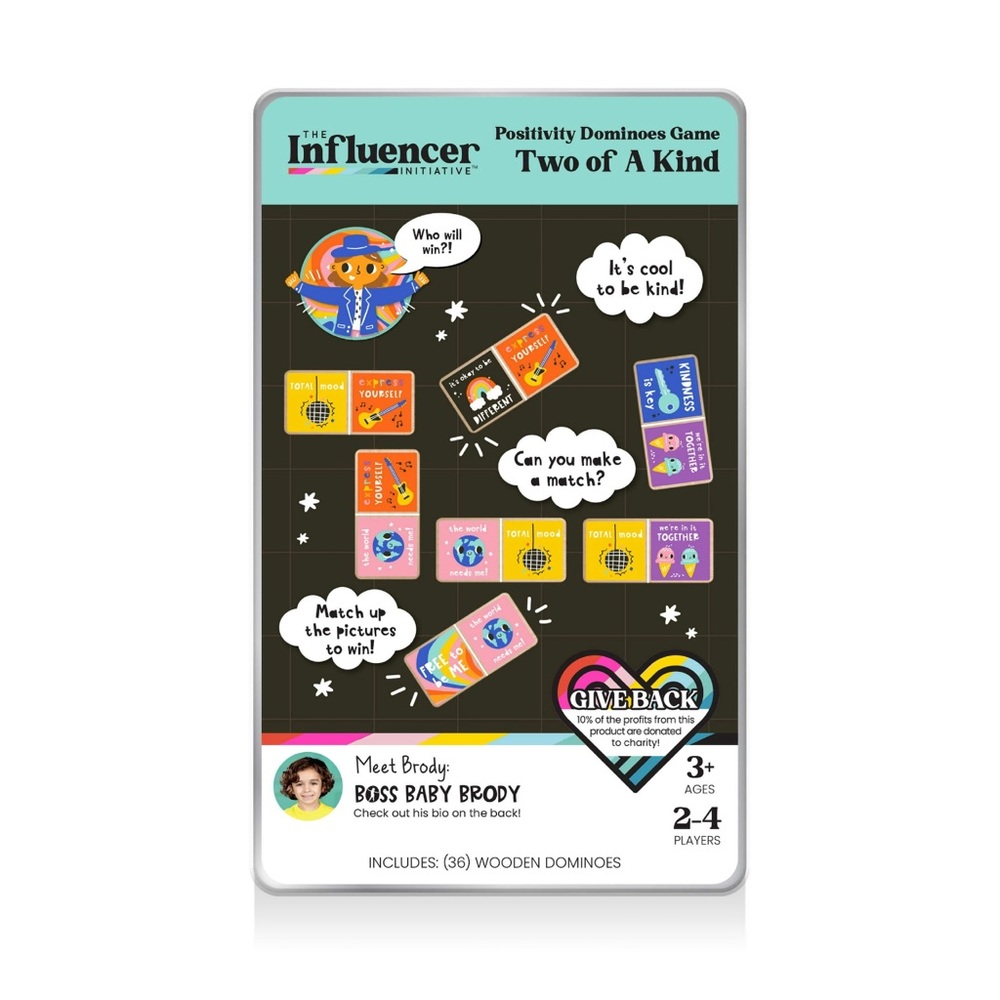 Boss Baby Brody Influencer Initiative Two of a Kind Positivity Dominoes